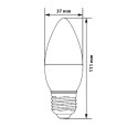 Лампа светодиодная свеча Feron LB-770 11W 6400K 230V E27 C35 холодный свет 