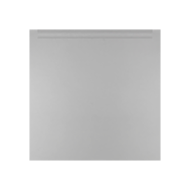 Розетка с заземлением и с крышкой Ecoplast LK45 Серебристый металлик (в сборе) 