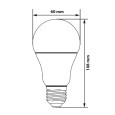 Лампа светодиодная Feron LB-93 A60 12W 4000K 230V E27 белый свет 