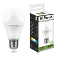 Лампа светодиодная Feron LB-94 A60 15W 4000K 230V E27 белый свет 