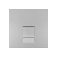 Розетка телефонная 1xRJ11 Ecoplast LK45 Серебристый металлик (в сборе) 