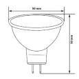 Лампа светодиодная Feron MR16 LB-24 5W 2700K 220V GU5.3 410Lm теплый свет 