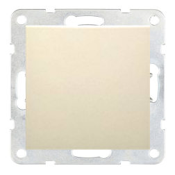 Выключатель одноклавишный Ecoplast LK60 Бежевый (в сборе) 