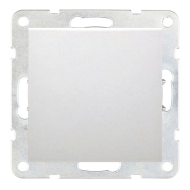 Выключатель одноклавишный Ecoplast LK60 Белый (в сборе) 