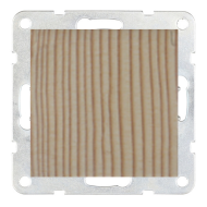 Выключатель одноклавишный Ecoplast LK60 Сосна (в сборе) 