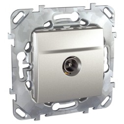 Розетка телевизионная  TV оконечная SE Unica Top, алюминий  Розетка телевизионная  TV оконечная SE Unica Top, алюминий