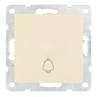 Кнопка (выключатель без фиксации) Ecoplast LK60 Бежевый (в сборе) 