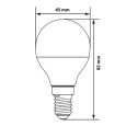 Лампа светодиодная шарик Feron LB-38 5W 2700K 230V E27 G45 теплый свет 