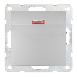 Выключатель карточный Ecoplast LK60 Серебристый металлик (в сборе) 