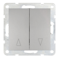 Выключатель для рольставней Ecoplast LK60 Серебристый металлик (в сборе) 