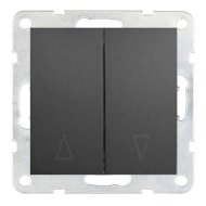 Выключатель для рольставней Ecoplast LK60 Черный бархат (в сборе) 