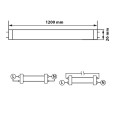 Лампа светодиодная T8 трубка Feron LB-213 18W 6400K 230V G13 1200мм холодный свет 