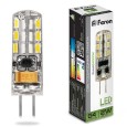 Лампа светодиодная капсула Feron LB-420 2W 4000K 12V G4 160lm 10x36mm белый свет 