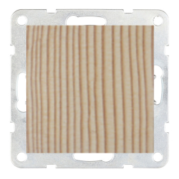 Розетка с заземлением и с крышкой Ecoplast LK60 Сосна (в сборе) 