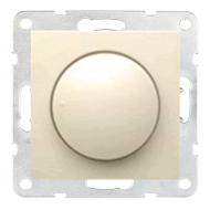 Светорегулятор поворотный 400 Вт Ecoplast LK60 Бежевый (в сборе) 