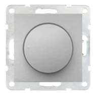 Светорегулятор поворотный 400 Вт Ecoplast LK60 Серебристый металлик (в сборе) 