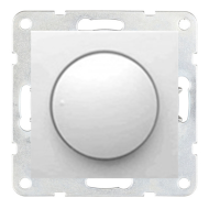 Светорегулятор поворотный 400 Вт Ecoplast LK60 Белый (в сборе) 