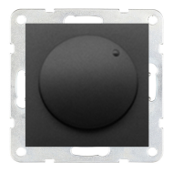 Светорегулятор поворотный 400 Вт Ecoplast LK60 Черный бархат (в сборе) 