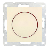 Светорегулятор поворотный 600 Вт Ecoplast LK60 Бежевый (в сборе) 