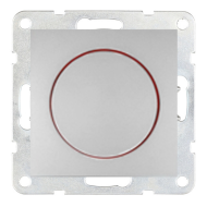 Светорегулятор поворотный 600 Вт Ecoplast LK60 Серебристый металлик (в сборе) 