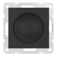 Светорегулятор поворотный 600 Вт Ecoplast LK60 Черный бархат (в сборе) 