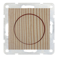 Светорегулятор поворотный 600 Вт Ecoplast LK60 Сосна (в сборе) 