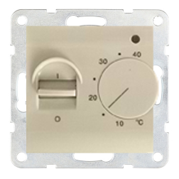 Терморегулятор для теплого пола с внешним датчиком Ecoplast LK60 Бежевый (в сборе) 