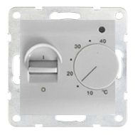 Терморегулятор для теплого пола с внешним датчиком Ecoplast LK80 Белый (в сборе)