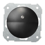 Выключатель одноклавишный с подсветкой Simon Simon 88 Графит (в сборе) 