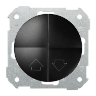 Выключатель кнопочный для рольставней Simon Simon 88 Графит (в сборе) 