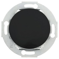 Переключатель одноклавишный (проходной) Ecoplast Vintage Classic Черный (в сборе) 