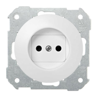 Розетка без заземления Simon Simon 88 Белый (в сборе) 