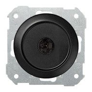 Розетка аккустическая Simon Simon 88 Графит (в сборе) 