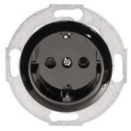 Кнопка (выключатель без фиксации) Ecoplast Vintage Classic Черный (в сборе) 