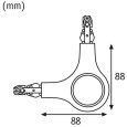 Светильник Paulmann LED L-Connector с разъемом URail DIM 5,8W 2700K 420Lm для шинопровода хром/мат 