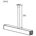 Стойка Paulmann для шинопровода URail H-105mm белый 