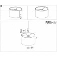 Плафон Paulmann Tessa под трековую и струнную систему Deco-Systems D255mm карамельная ткань 