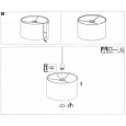 Плафон Paulmann Tessa под трековую и струнную систему Deco-Systems D255mm кремовая ткань 