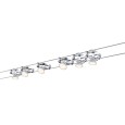 Тросовая система 6 светильников Paulmann Wire System Cardan LED GU5.3 6x4W 6x230lm 230/12V 12m хром 