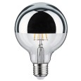 Лампа филаментная светодиодная Paulmann LED G95 4W 2700K E27 зеркальное покрытие 