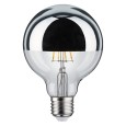 Лампа филаментная светодиодная Paulmann LED G95 DIM 6W 2700K E27 зеркальное покрытие 