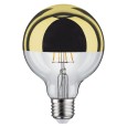 Лампа филаментная светодиодная Paulmann LED G95 DIM 6W 2700K E27 золотое покрытие 