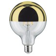 Лампа филаментная светодиодная Paulmann LED G125 6W E27 Kopfsp Золото/Gold DIM золотое покрытие 