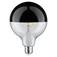 Лампа филаментная светодиодная Paulmann LED G125 DIM 6W 2700K E27 с черным покрытием 