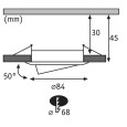 Светильник встраиваемый Paulmann Nova Coin LED 1x6,5W Матовый белый 