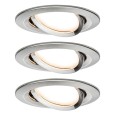 Светильник встраиваемый Paulmann комплект Nova Coin 3 step DIM LED 3x6.5W (100%/50%/25%/off) 