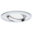 Светильник встраиваемый Paulmann комплект Nova Coin 3 step DIM LED 3x6.5W Хром (100%/50%/25%/off) 