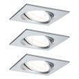 Светильник встраиваемый Paulmann комплект Nova Coin 3 step DIM LED 3x6.5W (100%/50%/25%/off) 