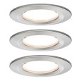 Светильник встраиваемый Paulmann комплект Nova Coin 3 step DIM LED 3x6.5W (100%/50%/25%/off) 