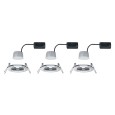 Светильник встраиваемый Paulmann комплект Nova Coin 3 step DIM LED 3x6.5W (100%/50%/25%/off) 